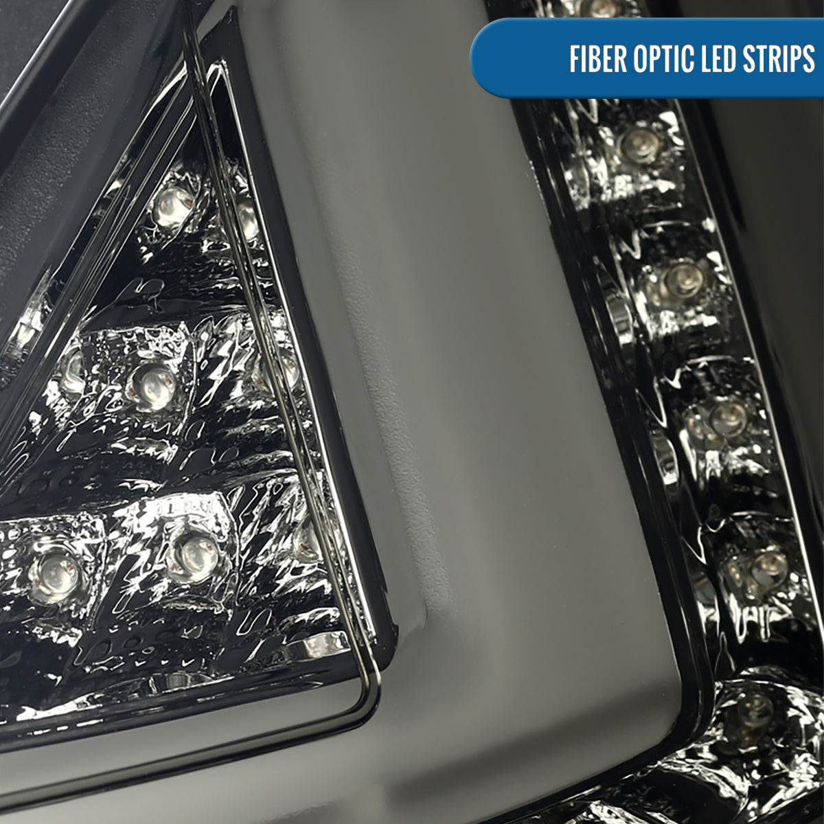 Ronnin - Compatible con Ford Fiesta Hatchback (especificaciones de EE. UU.) 2011-2013, par de conjunto de luces traseras LED completas mejoradas de reemplazo | Ahumado