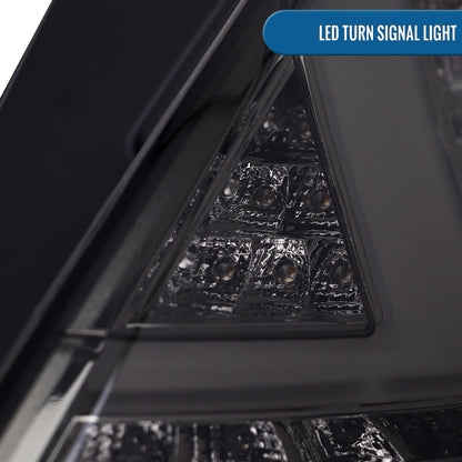 Ronnin - Se adapta a 2014-2019 Ford Fiesta EE. UU. Sped Hatchback LED Luces traseras Ensamblaje Actualización Par de reemplazo | Ahumado