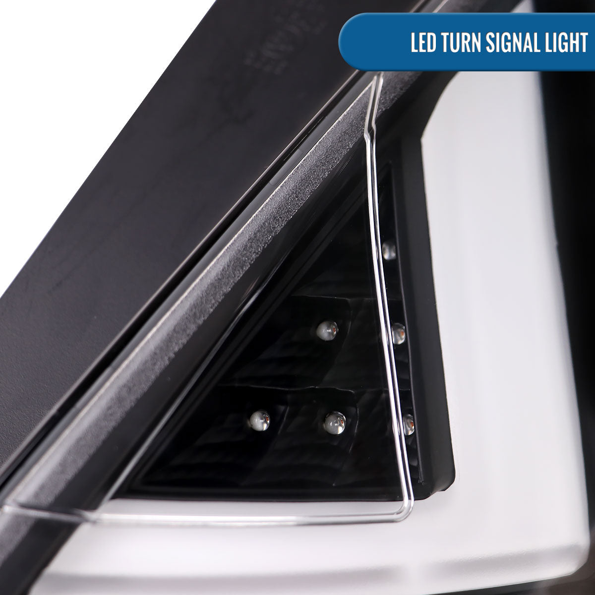 Ronnin - Se adapta a Ford Fiesta EE. UU. Hatchback 2014-2019 Montaje de luces traseras LED de repuesto mejorado, par | Negro