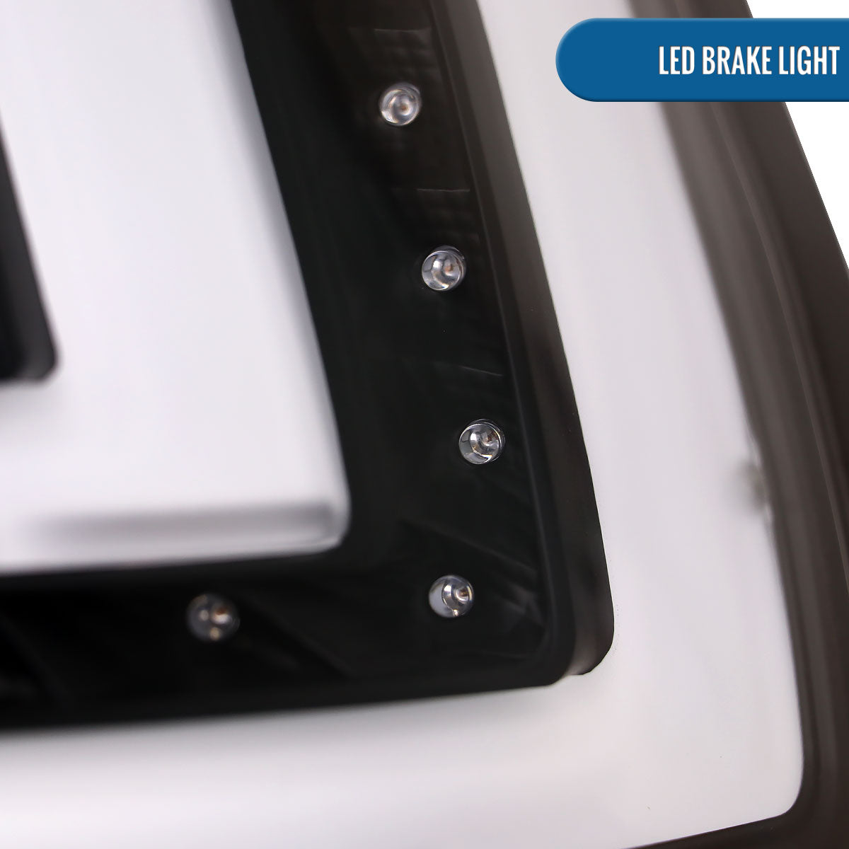 Ronnin - Se adapta a Ford Fiesta EE. UU. Hatchback 2014-2019 Montaje de luces traseras LED de repuesto mejorado, par | Negro