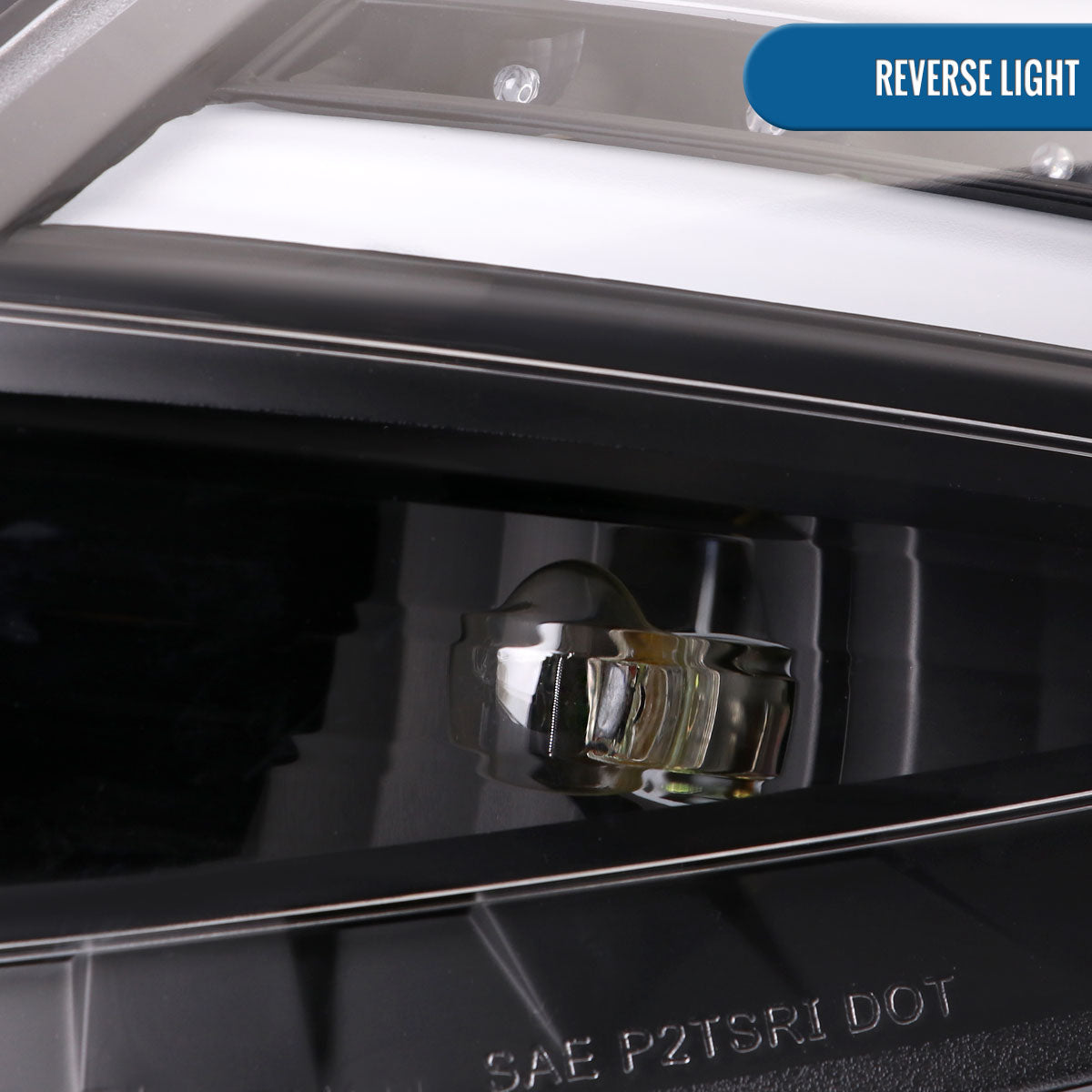 Ronnin - Se adapta a Ford Fiesta EE. UU. Hatchback 2014-2019 Montaje de luces traseras LED de repuesto mejorado, par | Negro