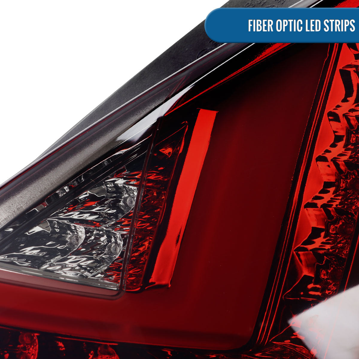 Ronnin - Luces traseras LED de repuesto para Ford Fiesta US Spec Hatchback 2014-2019, par | Ahumado rojo