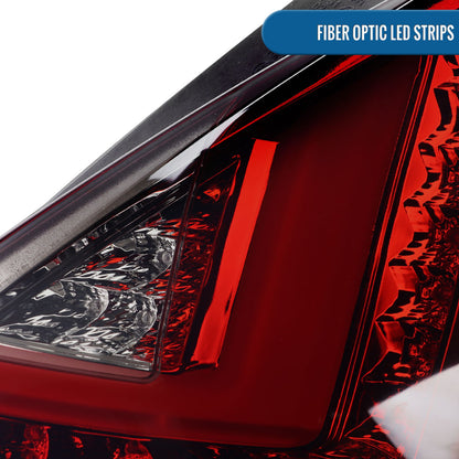 Ronnin - Luces traseras LED de repuesto para Ford Fiesta US Spec Hatchback 2014-2019, par | Ahumado rojo