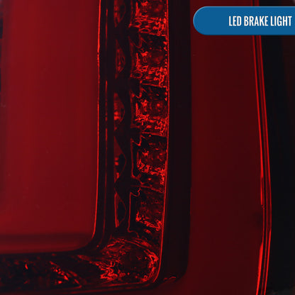 Ronnin - Luces traseras LED de repuesto para Ford Fiesta US Spec Hatchback 2014-2019, par | Ahumado rojo