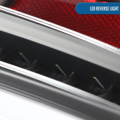 2010-2012 Ford Fusion Upgrade Assembly Full LED Tail Lights Pair | Black