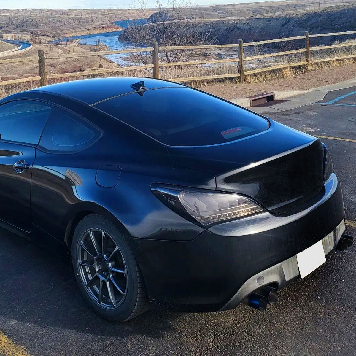 Ronnin - Se adapta a Hyundai Genesis 2010-2016 Mejora LED completo reemplazo direccionales secuenciales conjunto de luces traseras par | Ahumado