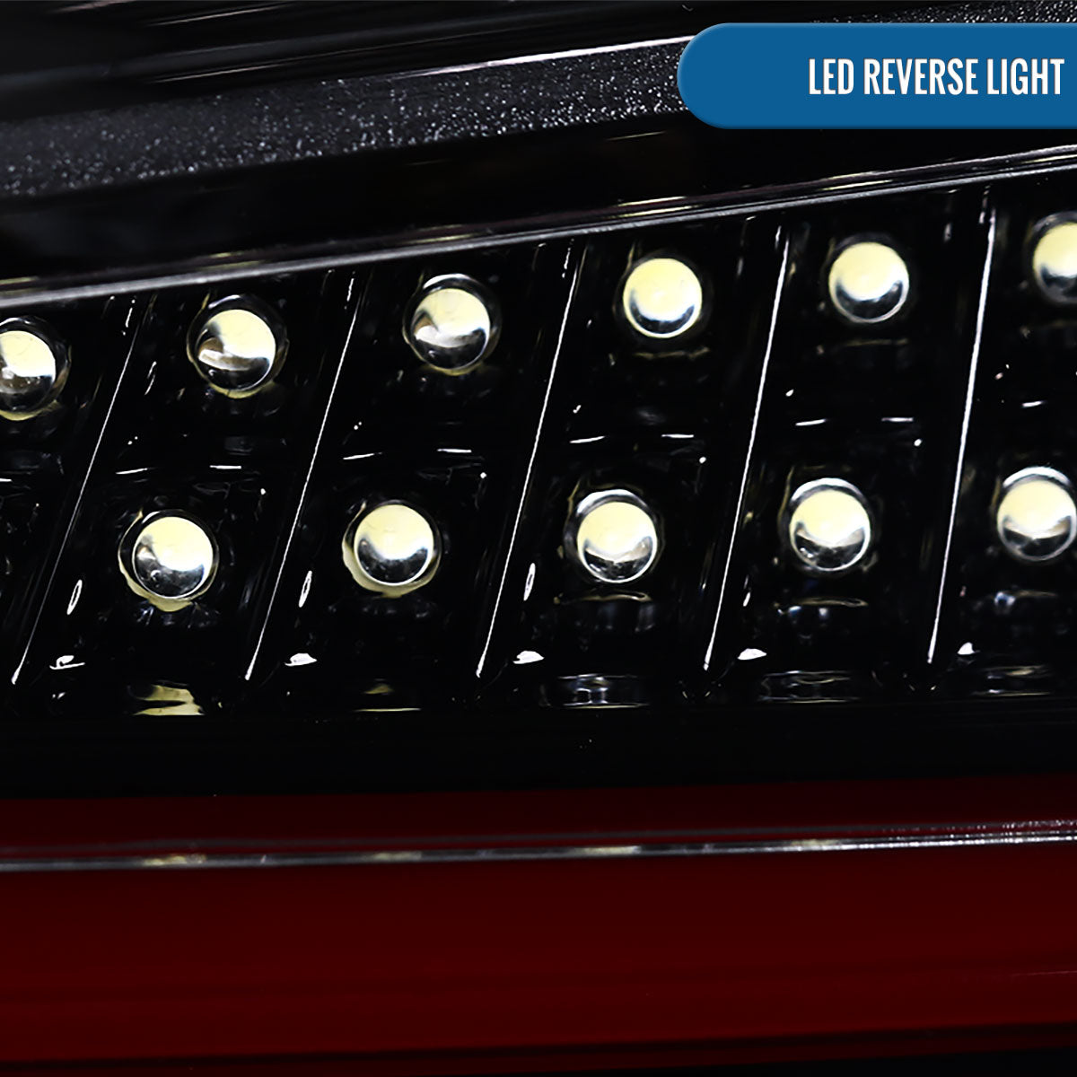 Ronnin - Compatible con Volkswagen Golf GTI 2015-2017 (especificaciones de EE. UU.) Luces traseras completas de repuesto con LED integrados de freno y direccionales, par | Negro brillante