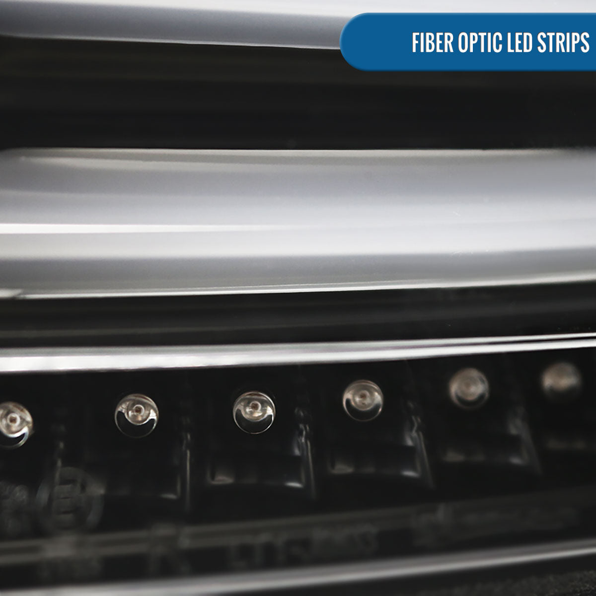 Ronnin - Compatible con Volkswagen Golf GTI versión estadounidense 2015-2017 Mejora de reemplazo Par de conjuntos de luces traseras LED integradas completas de freno y direccionales | Negro