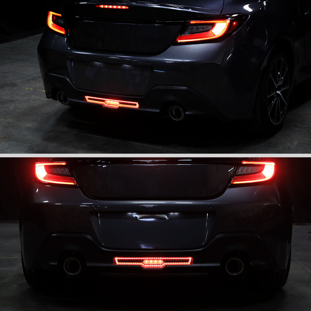 Ronnin - Conjunto de luz de freno LED de repuesto completo para Toyota GR86 y Subaru BRZ 2022-2026, luz de marcha atrás | Negro brillante