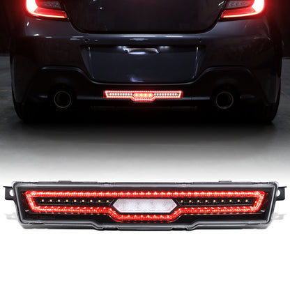 Ronnin - Conjunto de luz de freno LED de repuesto completo para Toyota GR86 y Subaru BRZ 2022-2026, luz de marcha atrás | Negro brillante