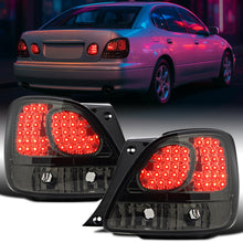 Ronnin - Compatible con Lexus GS300 GS400 GS430 1998-2005 Par de luces traseras LED de repuesto | Ahumado