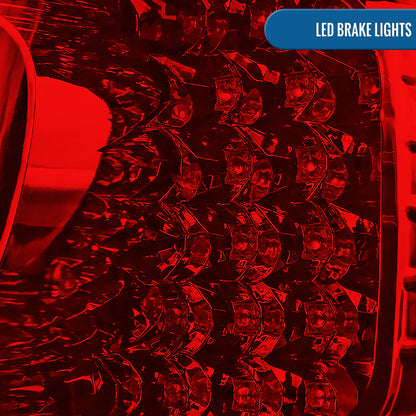 Ronnin - Compatible con Lexus GS300 GS400 GS430 1998-2005 Par de luces traseras de repuesto LED para freno | Rojas