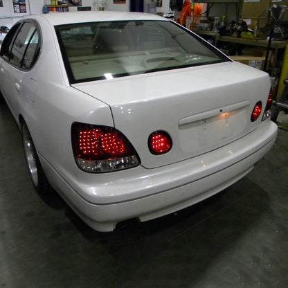 Ronnin - Compatible con Lexus GS300 GS400 GS430 1998-2005 Par de luces traseras de repuesto LED para freno | Rojas