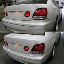 Ronnin - Fits 1998-2005 Lexus GS300 GS400 GS430 LED Brake Upgrade Replacement Tail Lights Assembly Pair | Red
