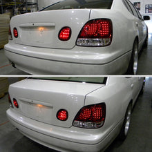 Ronnin - Fits 1998-2005 Lexus GS300 GS400 GS430 Tail Lights Replacement LED Brake Lights and Trunk Lights Assembly Pair | Red