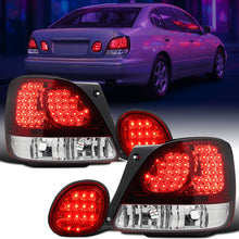 Ronnin - Fits 1998-2005 Lexus GS300 GS400 GS430 Tail Lights Replacement LED Brake Lights and Trunk Lights Assembly Pair | Red