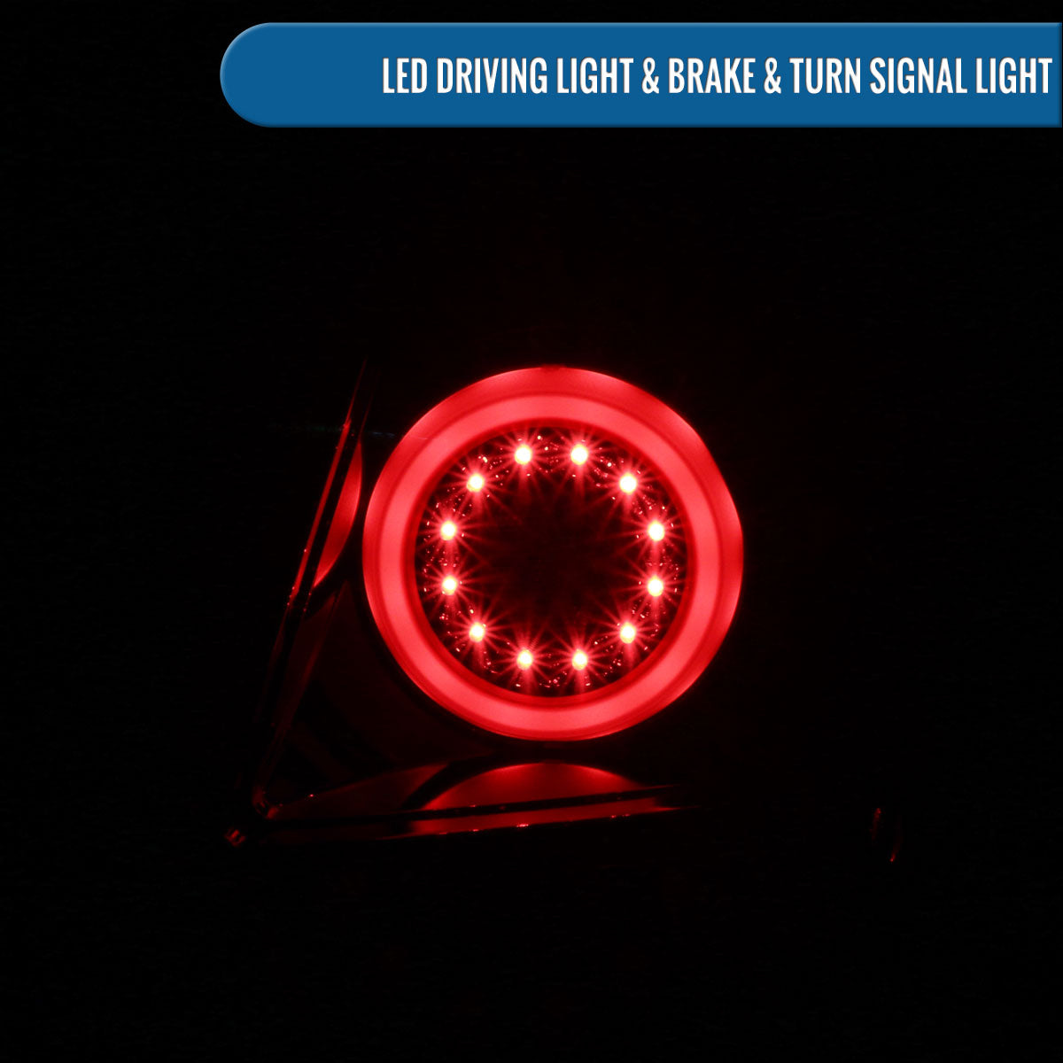 Ronnin - Compatible con Chevy Impala Limited 2006-2016 Mejora de repuesto LED integrado de luces traseras con freno y direccionales par | Negro brillante