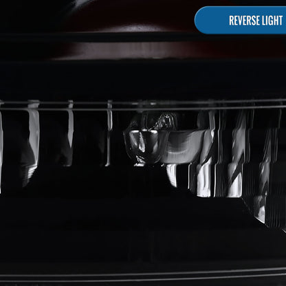 Ronnin - Compatible con Chevy Impala Limited 2006-2016 Mejora de repuesto LED integrado de luces traseras con freno y direccionales par | Negro brillante