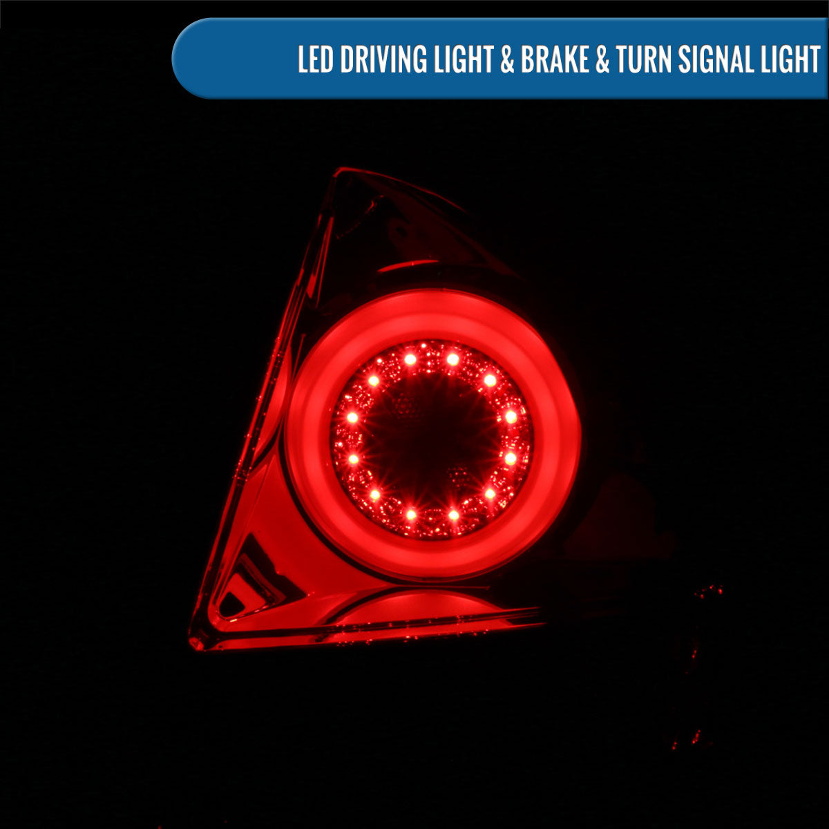 Ronnin - Compatible con Chevy Impala Limited 2006-2016 Luces traseras LED integradas de freno y direccionales de repuesto mejoradas | Juego de 2 | Ahumado
