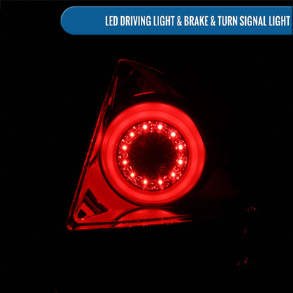 Ronnin - Compatible con Chevy Impala Limited 2006-2016 Luces traseras LED integradas de freno y direccionales de repuesto mejoradas | Juego de 2 | Ahumado