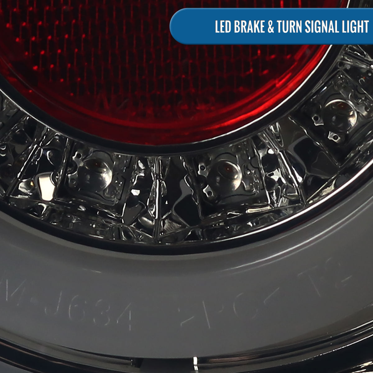 Ronnin - Compatible con Chevy Impala Limited 2006-2016 Luces traseras LED integradas de freno y direccionales de repuesto mejoradas | Juego de 2 | Ahumado