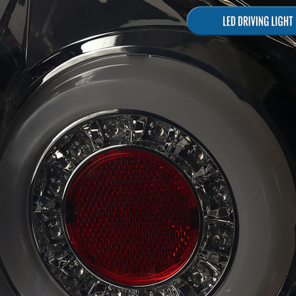 Ronnin - Compatible con Chevy Impala Limited 2006-2016 Luces traseras LED integradas de freno y direccionales de repuesto mejoradas | Juego de 2 | Ahumado