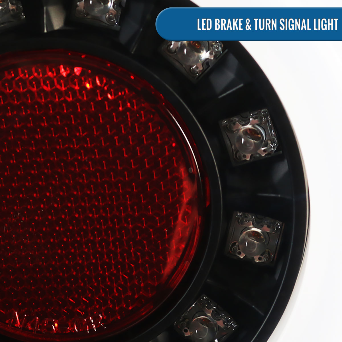 Ronnin - Compatible con Chevrolet Impala Limited 2006-2016 Luces traseras LED de repuesto mejoradas con intermitentes y freno integrados | Par negro