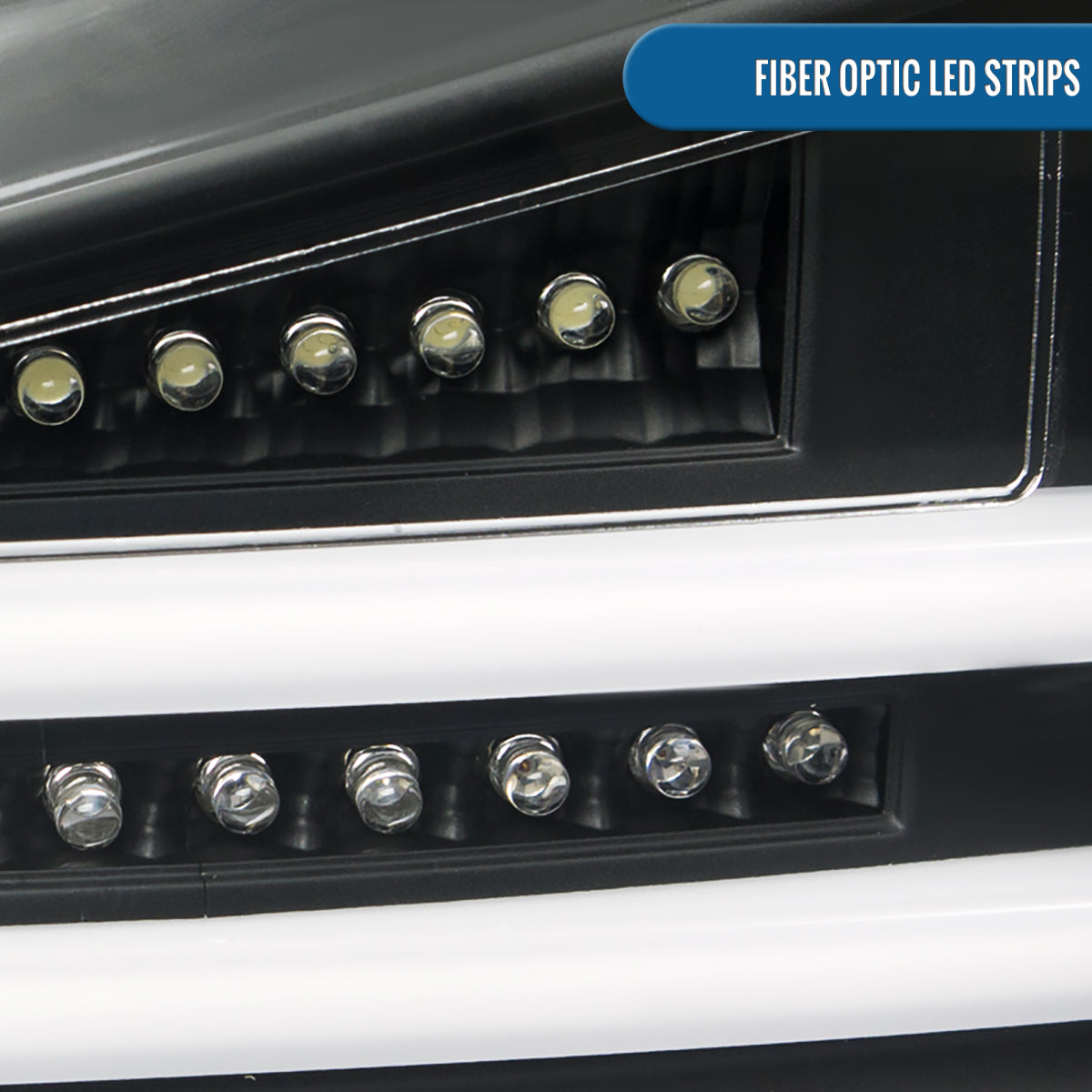 Ronnin - Compatible con Lexus IS250 IS350 (2006-2008) y Lexus IS F (2008-2013) versión estadounidense. Par de luces traseras LED completas de repuesto mejoradas | Negras | Tubo blanco