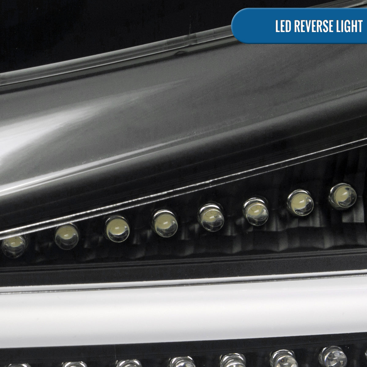 Ronnin - Compatible con Lexus IS250 IS350 (2006-2008) y Lexus IS F (2008-2013) versión estadounidense. Par de luces traseras LED completas de repuesto mejoradas | Negras | Tubo blanco