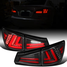 2006-2008 Lexus IS250 IS350 2008-2013 Lexus IS F US Spec Upgraded Replacement Full LED Tail Lights Assembly Pair | Black