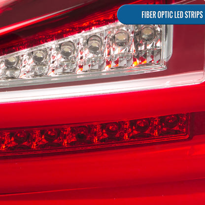 Ronnin - Compatible con Lexus IS250 IS350 2006-2008 y Lexus IS F 2008-2013, modelo estadounidense. Par de luces traseras LED completas de repuesto mejoradas | Rojo