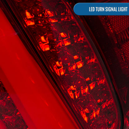 Ronnin - Compatible con Lexus IS250 IS350 2006-2008 y Lexus IS F 2008-2013, modelo estadounidense. Par de luces traseras LED completas de repuesto mejoradas | Rojo