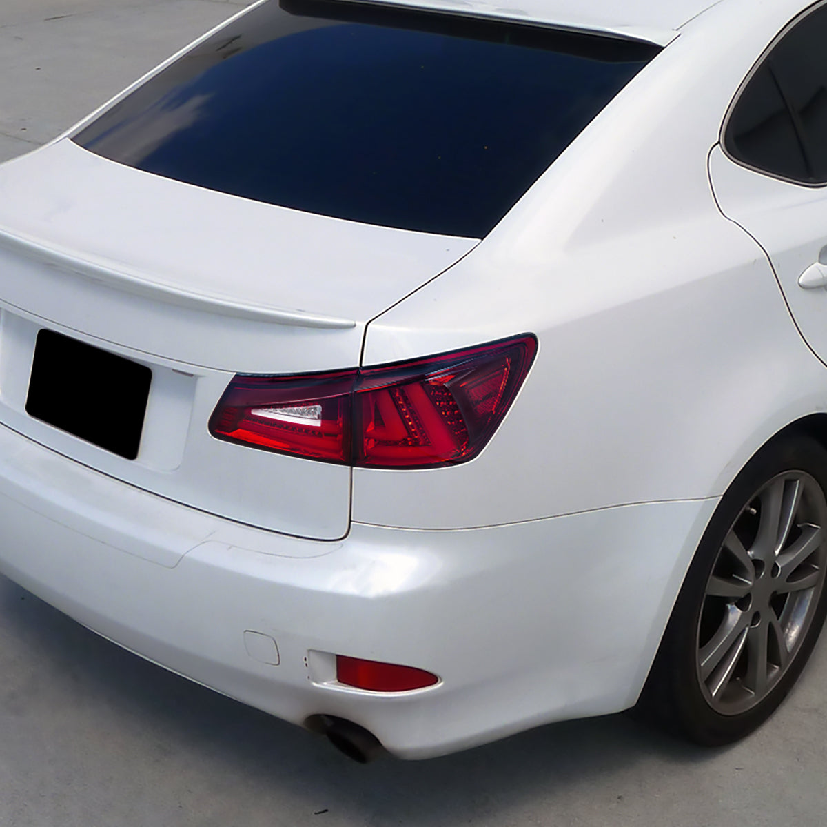 Ronnin - Compatible con Lexus IS250 IS350 2006-2008 y Lexus IS F 2008-2013, modelo estadounidense. Par de luces traseras LED completas de repuesto mejoradas | Rojo