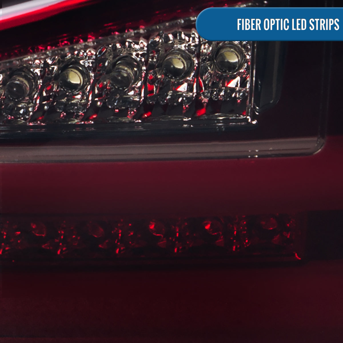 Ronnin - Compatible con Lexus IS250 IS350 2006-2008 Lexus IS F 2008-2013 (versión de EE. UU.). Par de luces traseras LED completas de repuesto mejoradas | Rojo ahumado