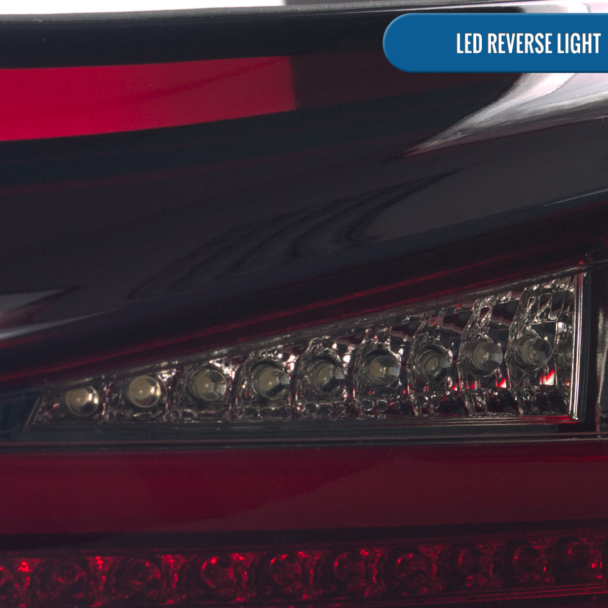 Ronnin - Compatible con Lexus IS250 IS350 2006-2008 Lexus IS F 2008-2013 (versión de EE. UU.). Par de luces traseras LED completas de repuesto mejoradas | Rojo ahumado