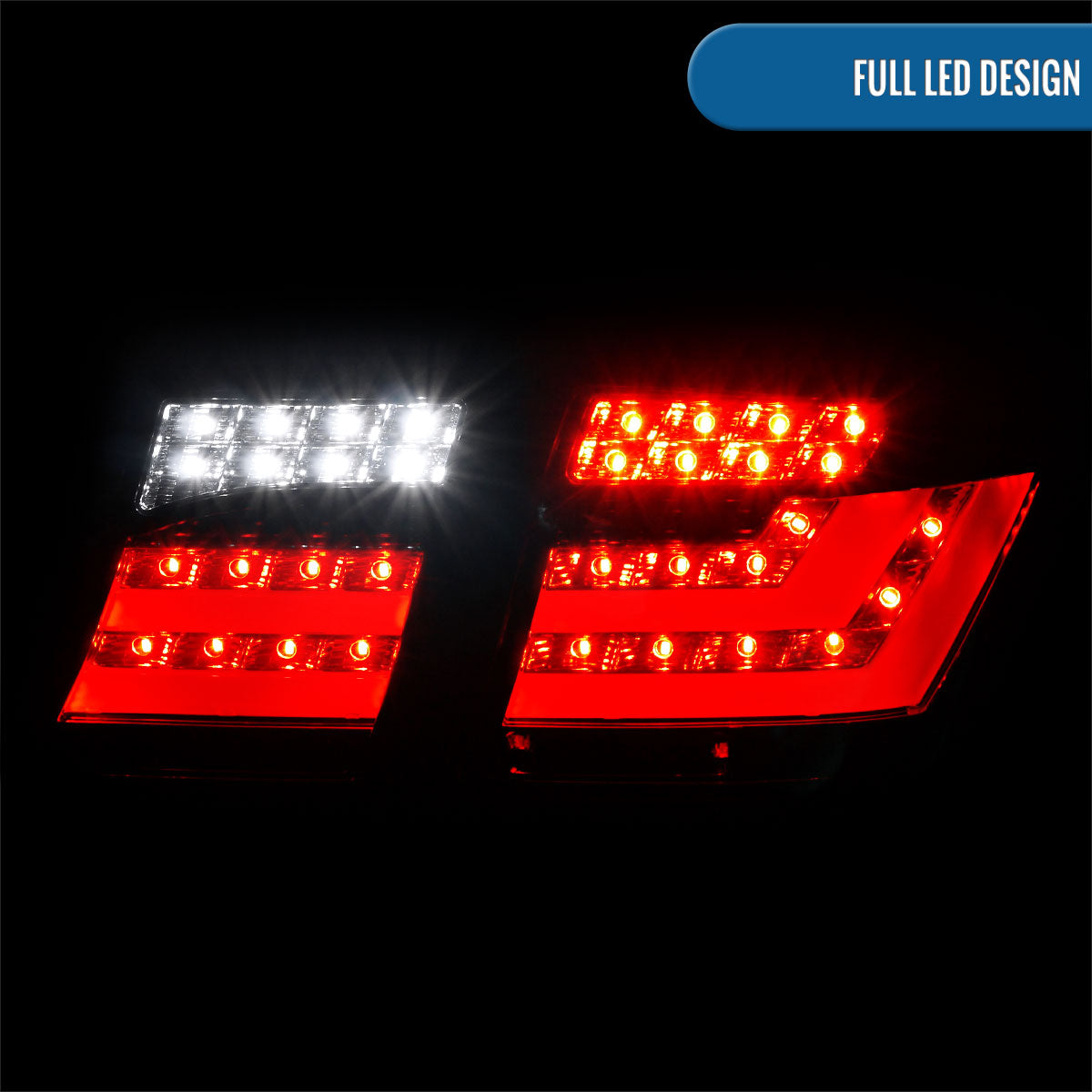Ronnin - Compatible con Lexus LS460 de 2007-2009, versión estadounidense, luces traseras LED completas de repuesto, par | Ahumado
