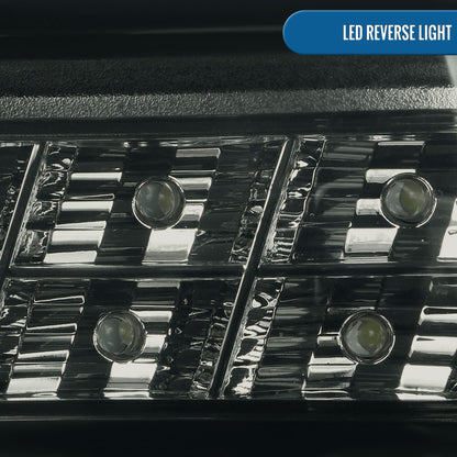 Ronnin - Compatible con Lexus LS460 de 2007-2009, versión estadounidense, luces traseras LED completas de repuesto, par | Ahumado