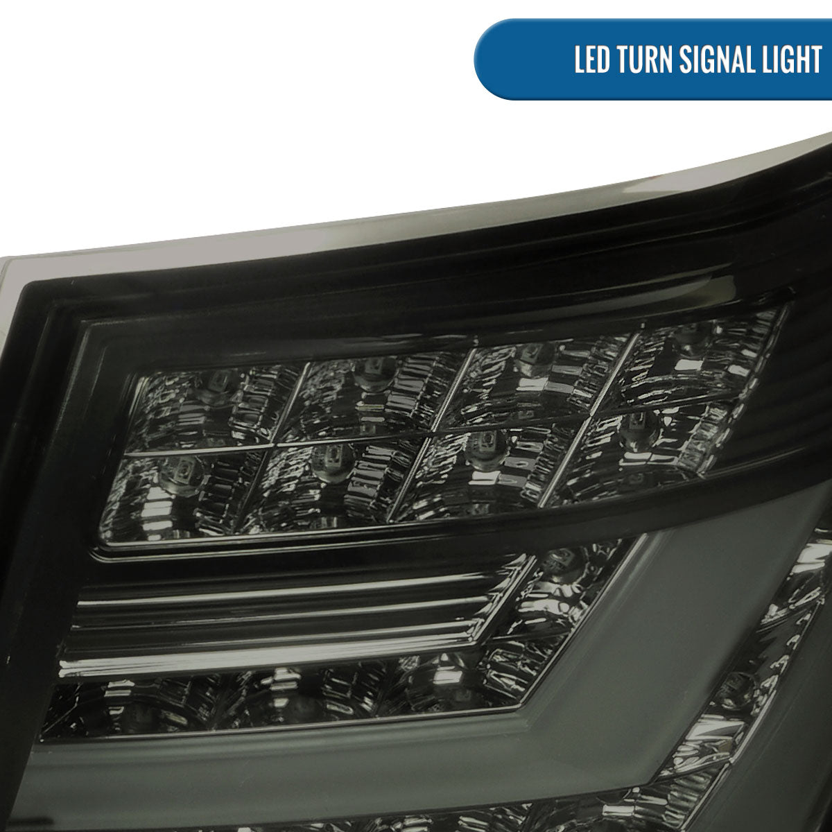 Ronnin - Compatible con Lexus LS460 de 2007-2009, versión estadounidense, luces traseras LED completas de repuesto, par | Ahumado