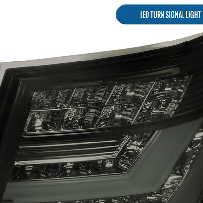 Ronnin - Compatible con Lexus LS460 de 2007-2009, versión estadounidense, luces traseras LED completas de repuesto, par | Ahumado