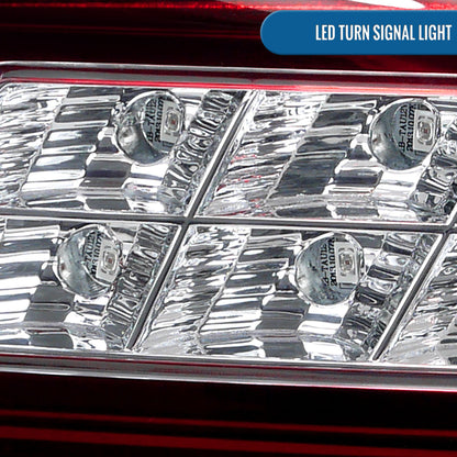 Ronnin - Compatible con Lexus LS460 de 2007-2009, versión estadounidense, juego de luces traseras LED completas de repuesto mejoradas | Rojo
