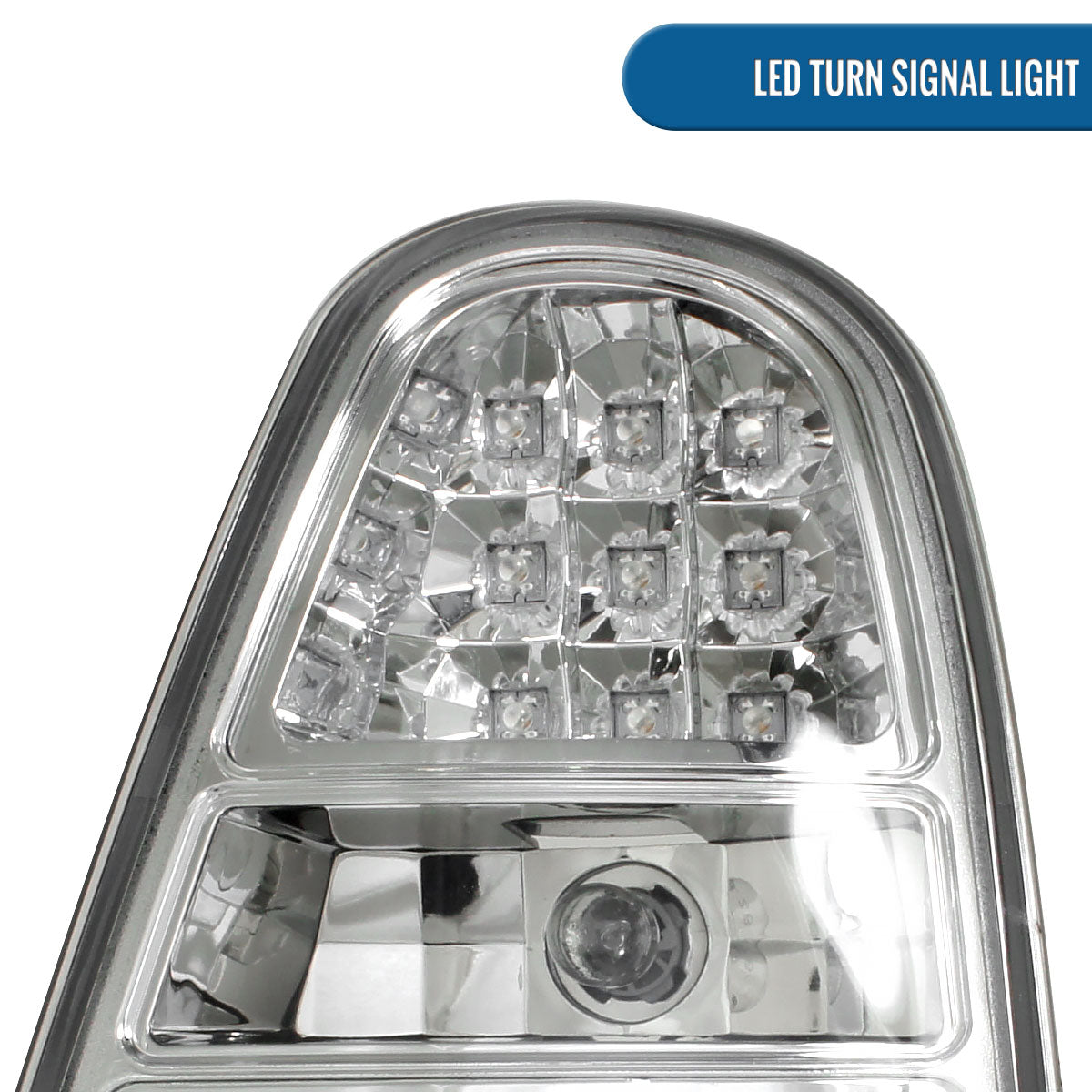 Ronnin - Fits 2005-2006 Mini Cooper S Upgrade Replacement LED Tail Lights Assembly Pair | Chrome