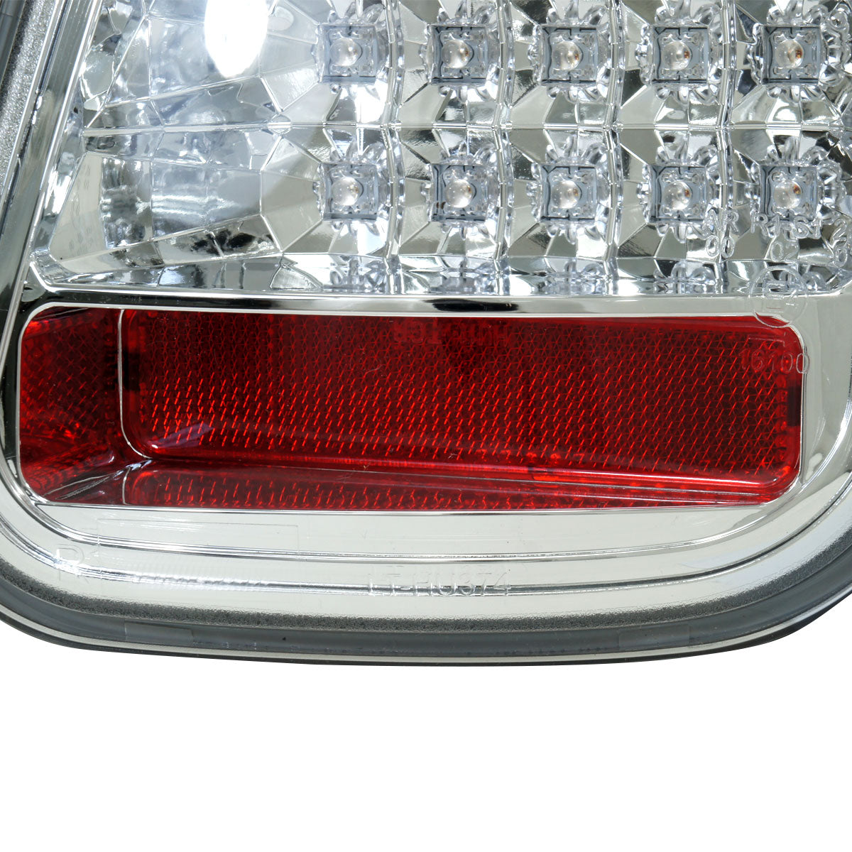 Ronnin - Fits 2005-2006 Mini Cooper S Upgrade Replacement LED Tail Lights Assembly Pair | Chrome