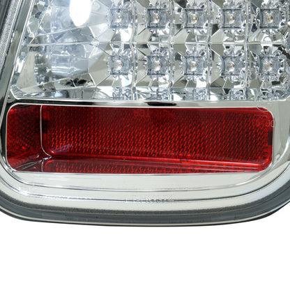 Ronnin - Fits 2005-2006 Mini Cooper S Upgrade Replacement LED Tail Lights Assembly Pair | Chrome