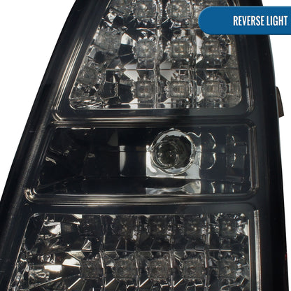 Ronnin - Fits 2005-2006 Mini Cooper S Upgrade Replacement LED Tail Lights Assembly Pair | Smoke