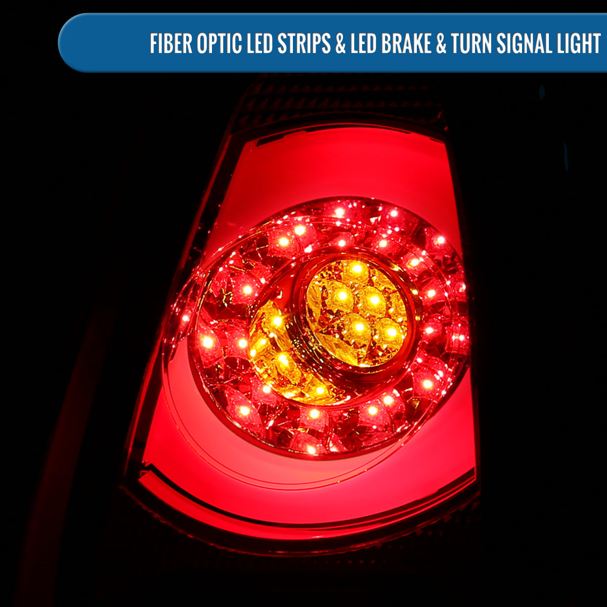 Ronnin - Compatible con Mini Cooper Base S Hatchback Convertible US Spec de 2011-2015 Par de luces traseras LED de repuesto | Cromado