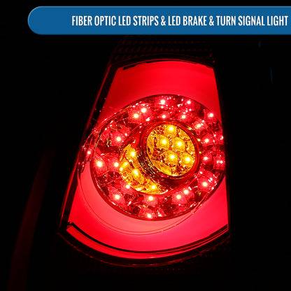 Ronnin - Compatible con Mini Cooper Base S Hatchback Convertible US Spec de 2011-2015 Par de luces traseras LED de repuesto | Cromado