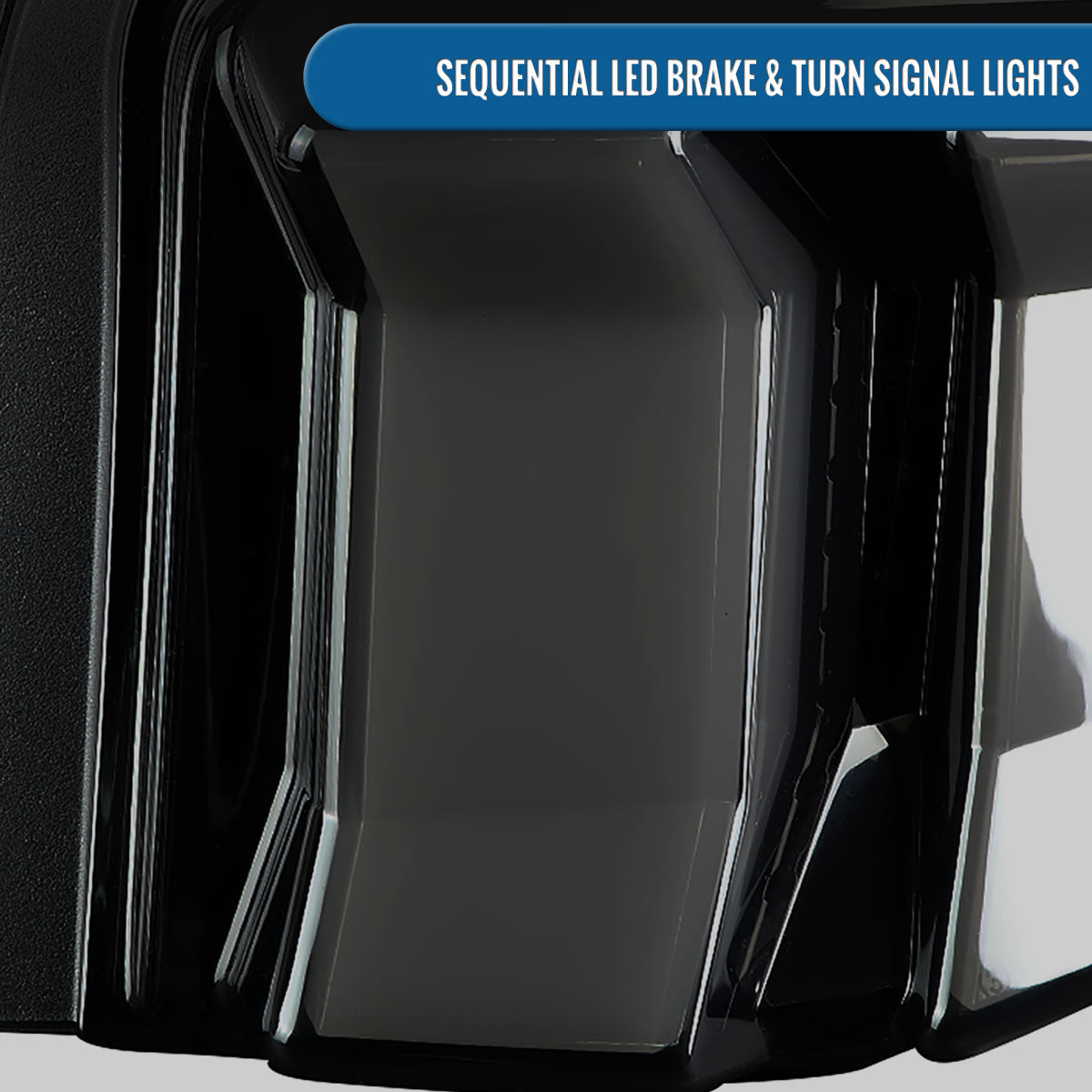 Ronnin - Compatible con Ford Mustang de 2010 a 2012 (especificaciones de EE. UU.) Luces traseras LED de tubo secuencial de repuesto mejoradas | Par ahumado en negro