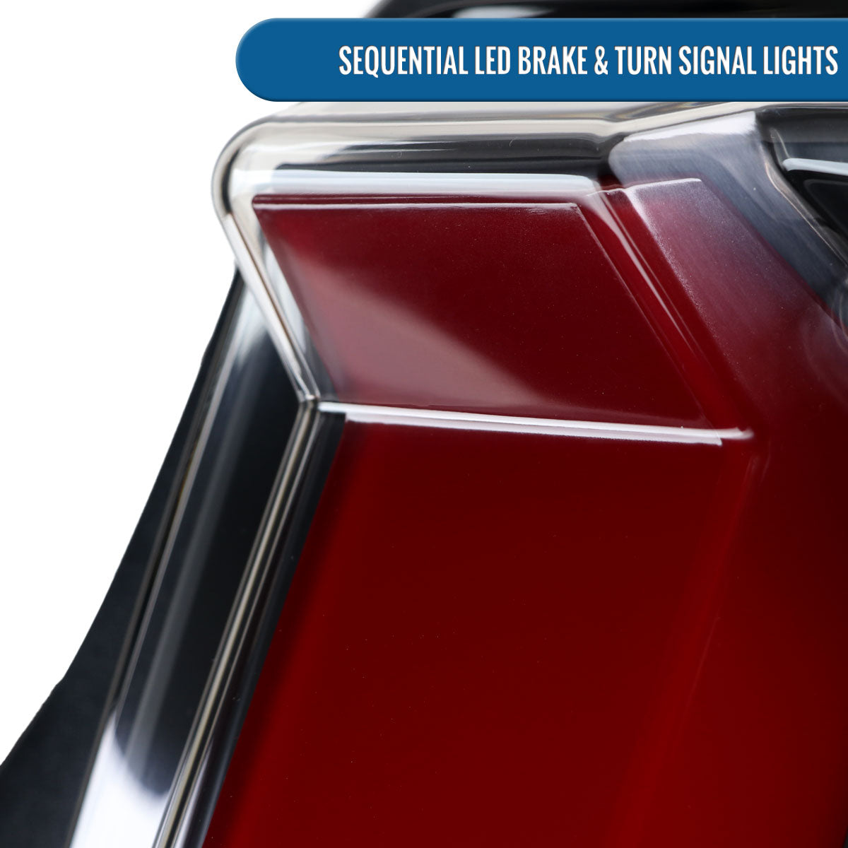 Ronnin - Compatible con Ford Mustang de 2010 a 2012 (especificaciones de EE. UU.) Luces traseras con intermitentes secuenciales LED de tubo de repuesto mejoradas (par) | Negras