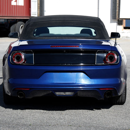 Ronnin - Se adapta a 2015-2023 Ford Mustang Coupé Convertible Luces Traseras LED con Halo y Señales de Giro Secuenciales Par | Negro Brillante