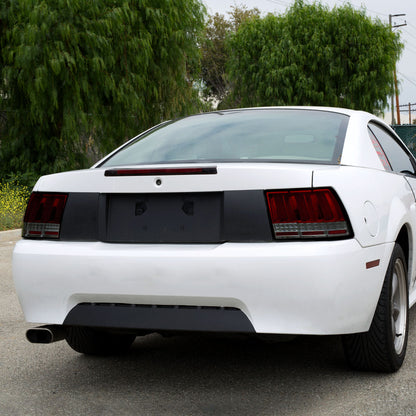 Ronnin - Compatible con Ford Mustang de 1999-2004, actualización de especificaciones de EE. UU., reemplazo de luces traseras LED secuenciales, par | Rojo Ahumado